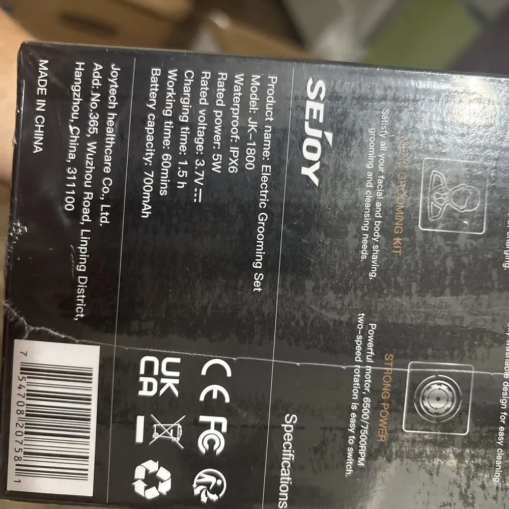 Strong Shaver 5-in-1 Grooming Kit By Sejoy Wet Dry Shaver